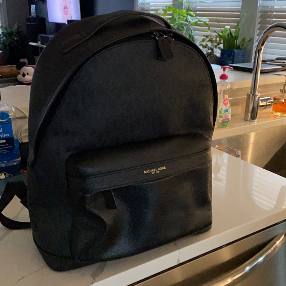 MK leather backpack